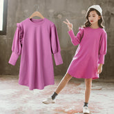 Spring Autumn Kids Girls Dress Cotton Clothes-TB00917-Veeddydropshipping